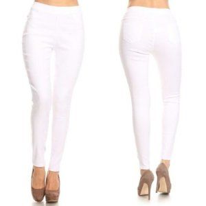 Jvini Women's High Waist Pull-On Skinny Jeggings